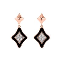 Pendientes Bronzallure Mujer in Aleación de Metal WSBZ02209.BLK-CZ